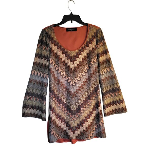 70s Style Dress with Bell Sleeves - Picture 1 of 12